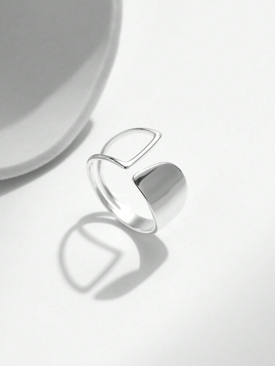 リング レディース シングル 銀製リング パーティージュエリー サイズ調整 6-8号拍卖