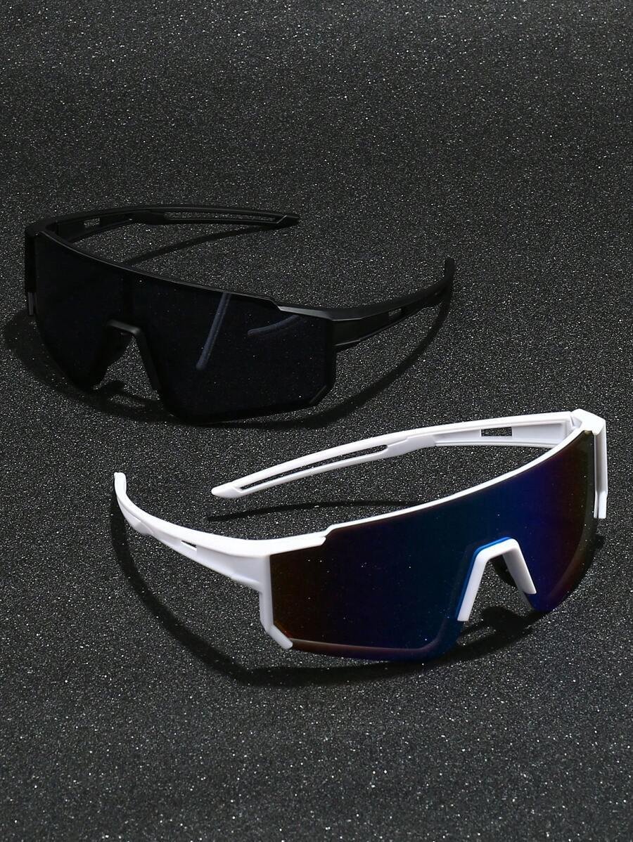 アクセサリー メンズ アイアクセサリー 2個入り Y2K スタイル プラスチック スポーツサイクリングゴーグル メンズ、日常着用、拍卖