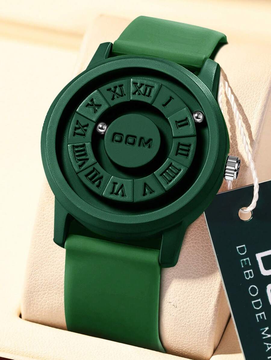 腕時計 メンズ クォーツ 1個 メンズ腕時計、先進技術ミラーレス磁気浮遊磁気鋼球クォーツ防水ファッショナブルパーソナライズ腕時計拍卖