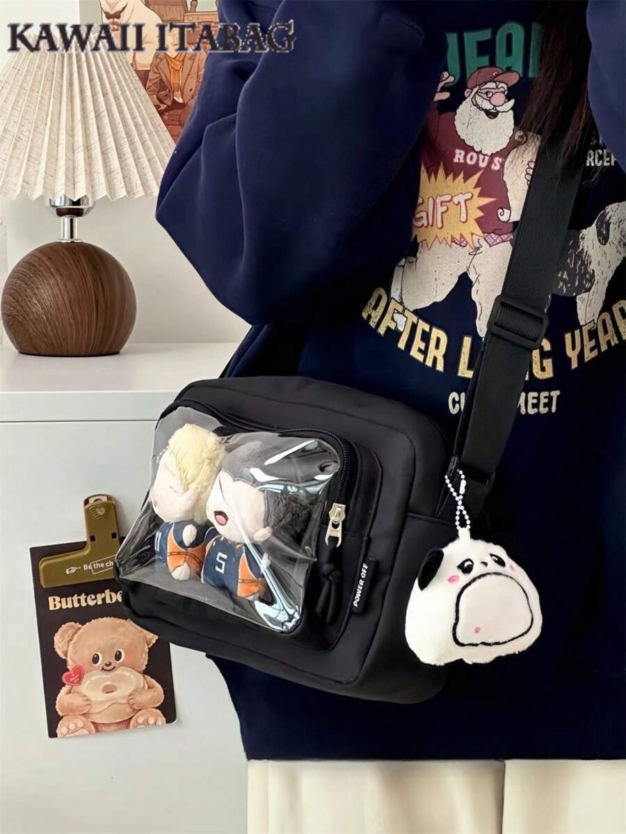 バッグ レディース ショルダーバッグ 2025年 かわいい小さなイタバッグ、ガールズキャンディーカラー透明クリアフォンケース&財布拍卖