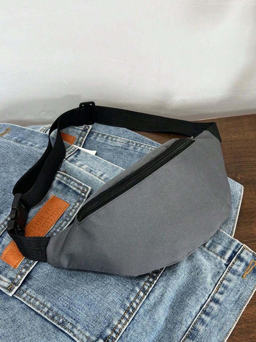 バッグ メンズ ウエストバッグ 1個 ファッショナブルな女性用ウエストバック/胸バッグ、不可視ジッパー、無地&防水ナイロン素材、コ拍卖