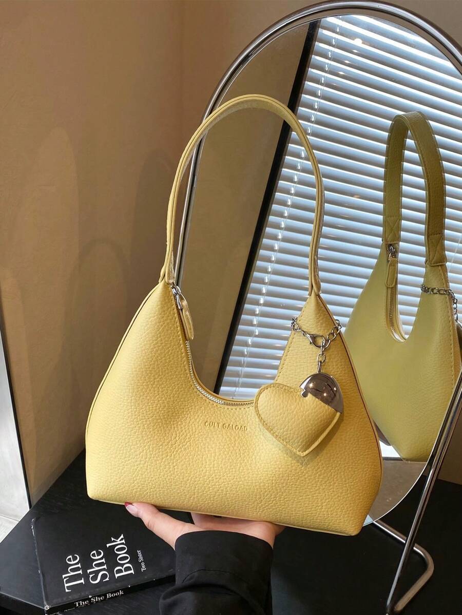 バッグ レディース ショルダーバッグ レトロミニマリスト フレンチスタイル クレセント アンダーアームバッグ、ファッションエレガン拍卖