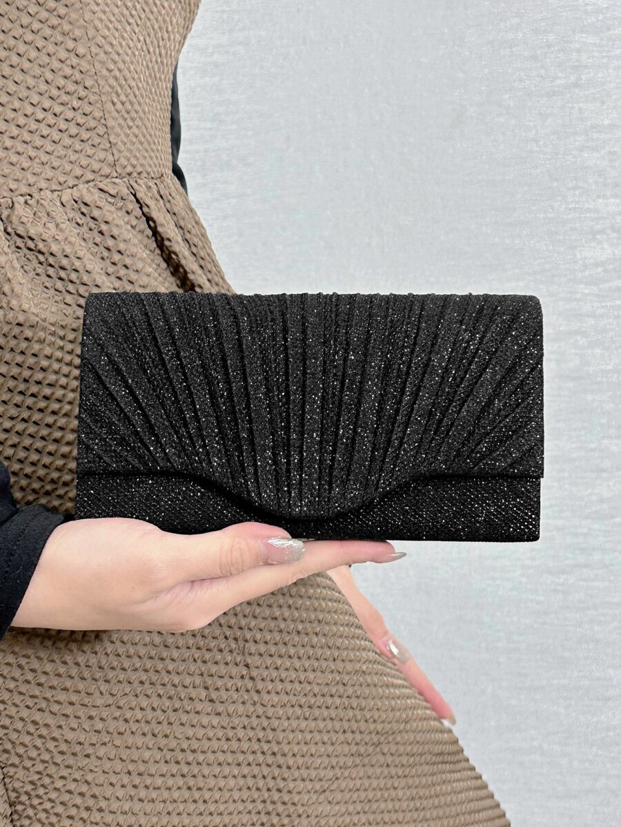 バッグ レディース ドレスバッグ グラマラス、エレガント、高級感あふれるシークイン、スタイリッシュ、輝くミニラッシュディテールスク拍卖