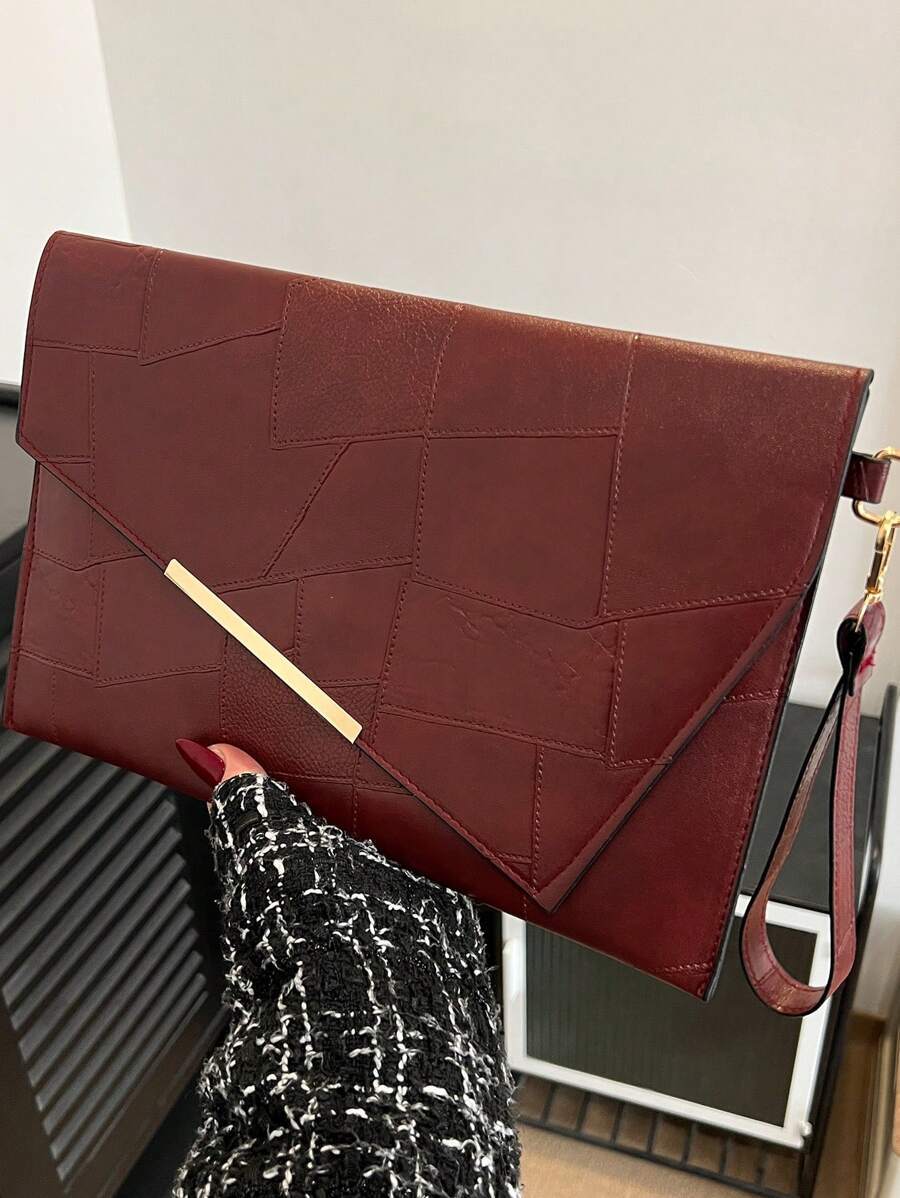 バッグ レディース クラッチバッグ シンプルカラー ラグジュアリー フラップキューブ テクスチャ ファッションクラッチ拍卖