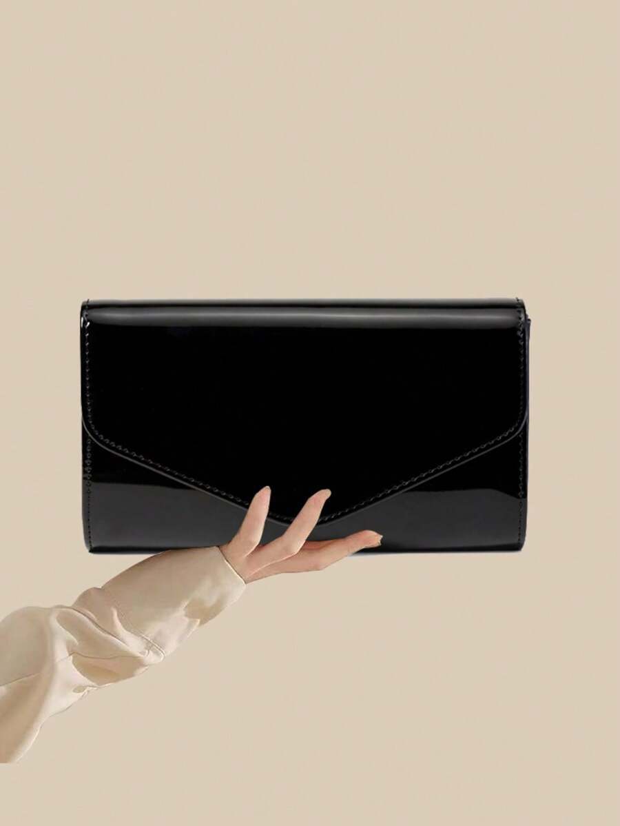 バッグ レディース ドレスバッグ これはPUレザーのエンベロープスタイルのイブニングバッグです。デザインはミニマルでスムーズで、ク拍卖