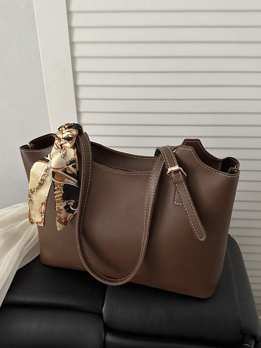 バッグ レディース トートバッグ 女性用大容量多機能シンプルなショルダーバッグ、大学生用ポータブルヴィンテージアウトドアショッピン拍卖