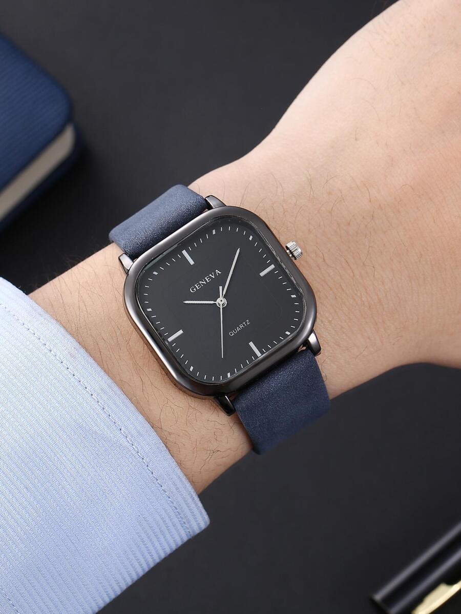 腕時計 メンズ クォーツ 学生への返還祝いにおすすめ、メンズ スクエアポインター クォーツ腕時計拍卖