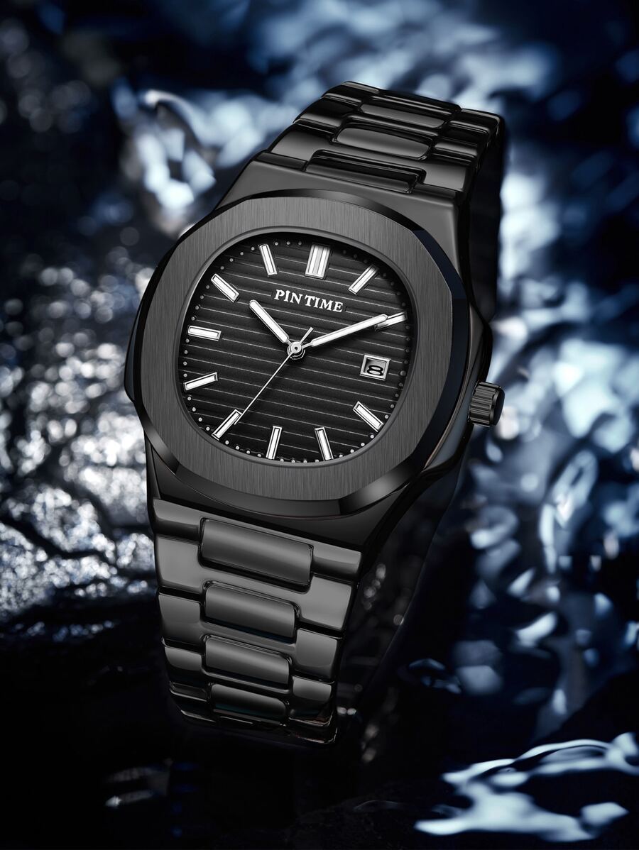 腕時計 メンズ クォーツ 男性用30M耐水性日付クォーツ腕時計、ストラップリムーバー付き、父の日に最適拍卖