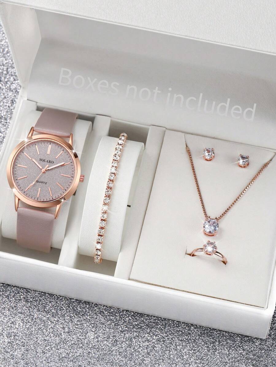 腕時計 レディース セット 6個セット レディース ファッション カジュアル スエード調デザイン文字盤 クラシック クオーツ 腕時拍卖