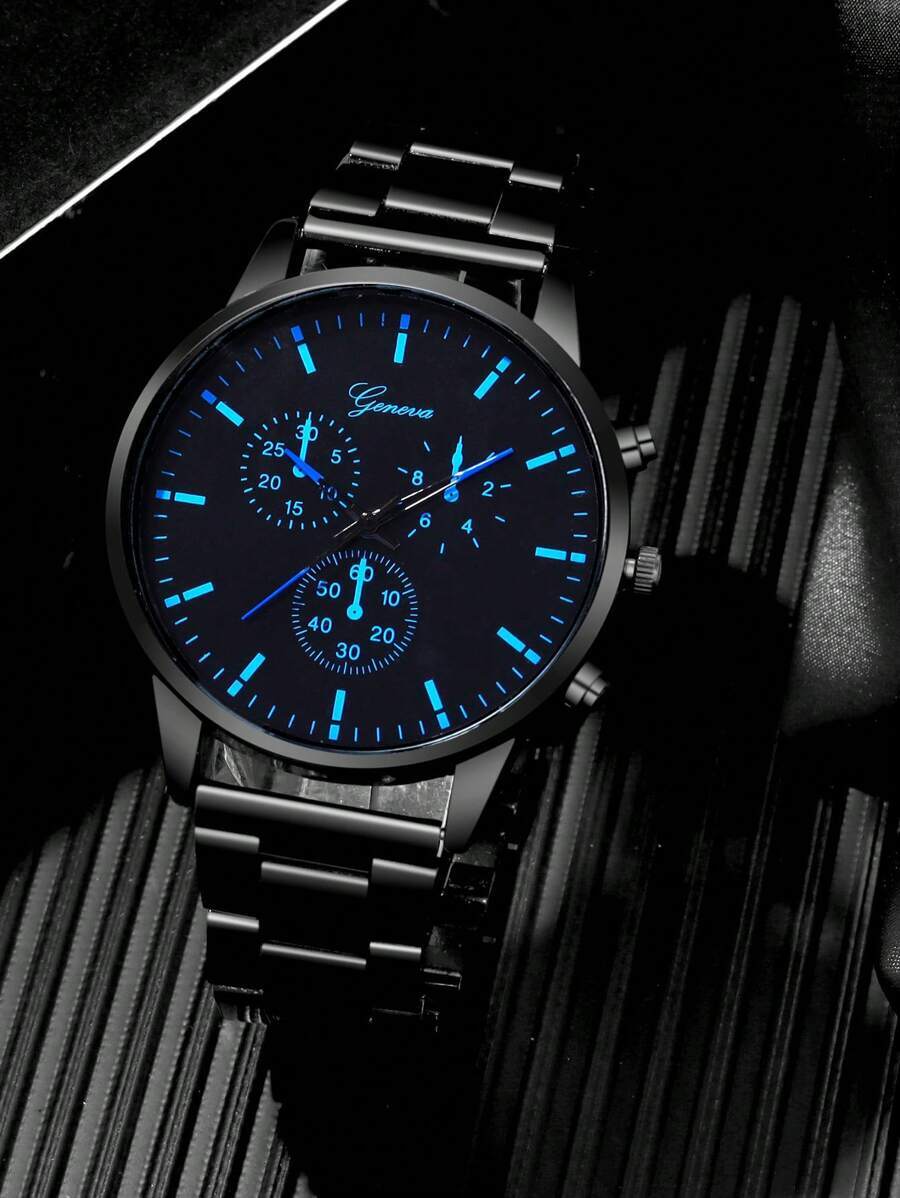 腕時計 メンズ クォーツ 1個 ファッショナブルなビジネスメンズクォーツ腕時計、シンプルな丸型ダイヤル、サイズ調整可能なストラップ拍卖