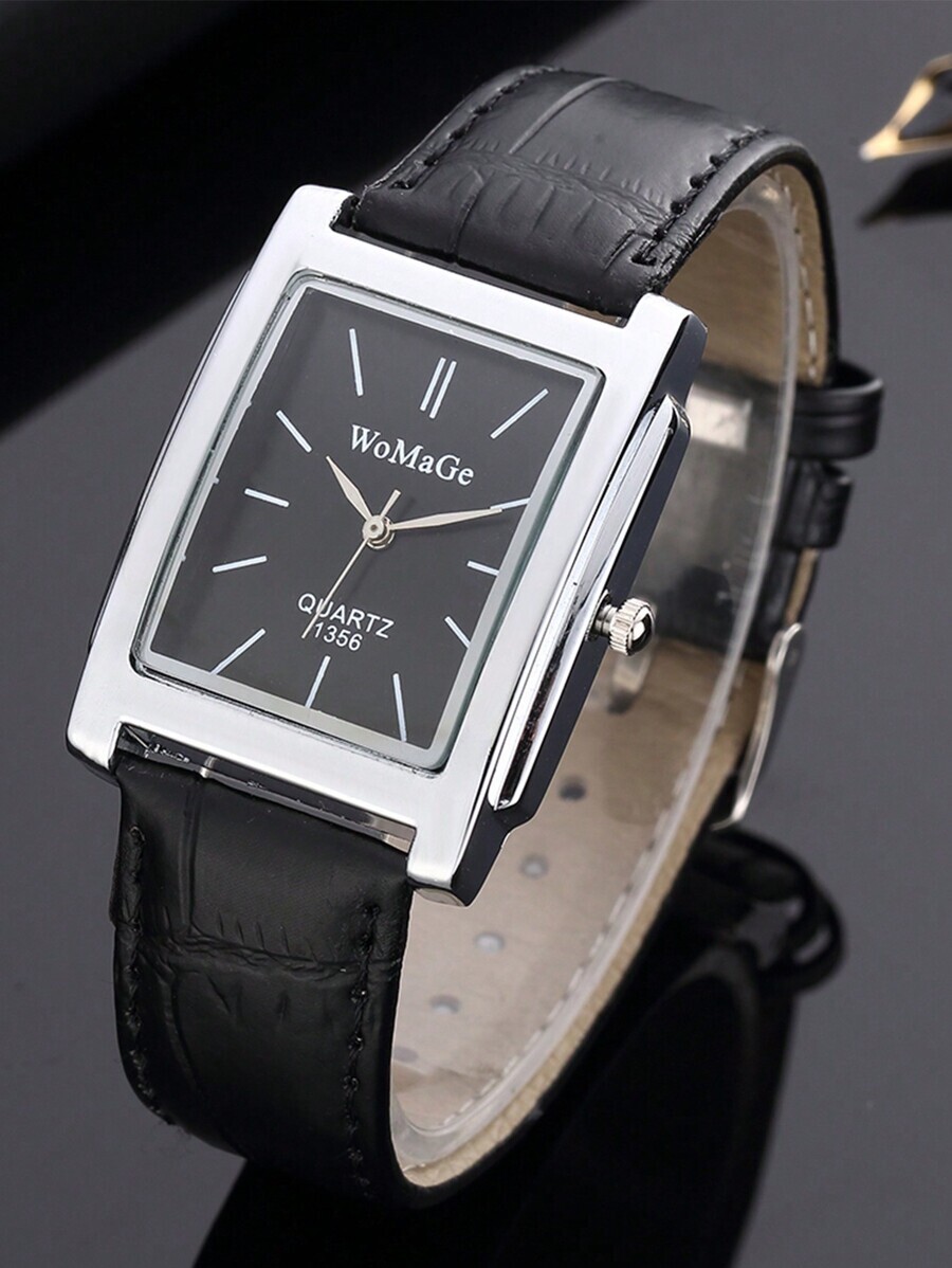 腕時計 メンズ クォーツ 1個 スクエア メンズ腕時計 ローズゴールドケース メンズ腕時計 レディース腕時計 トップブランド高級レ拍卖