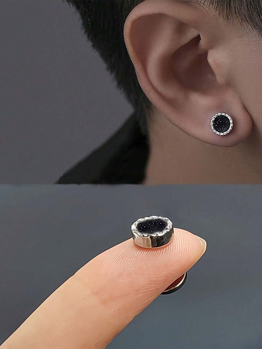 ジュエリー メンズ イヤーアクセサリー 1ペア ファッショナブルな男性用磁気イヤークリップ拍卖