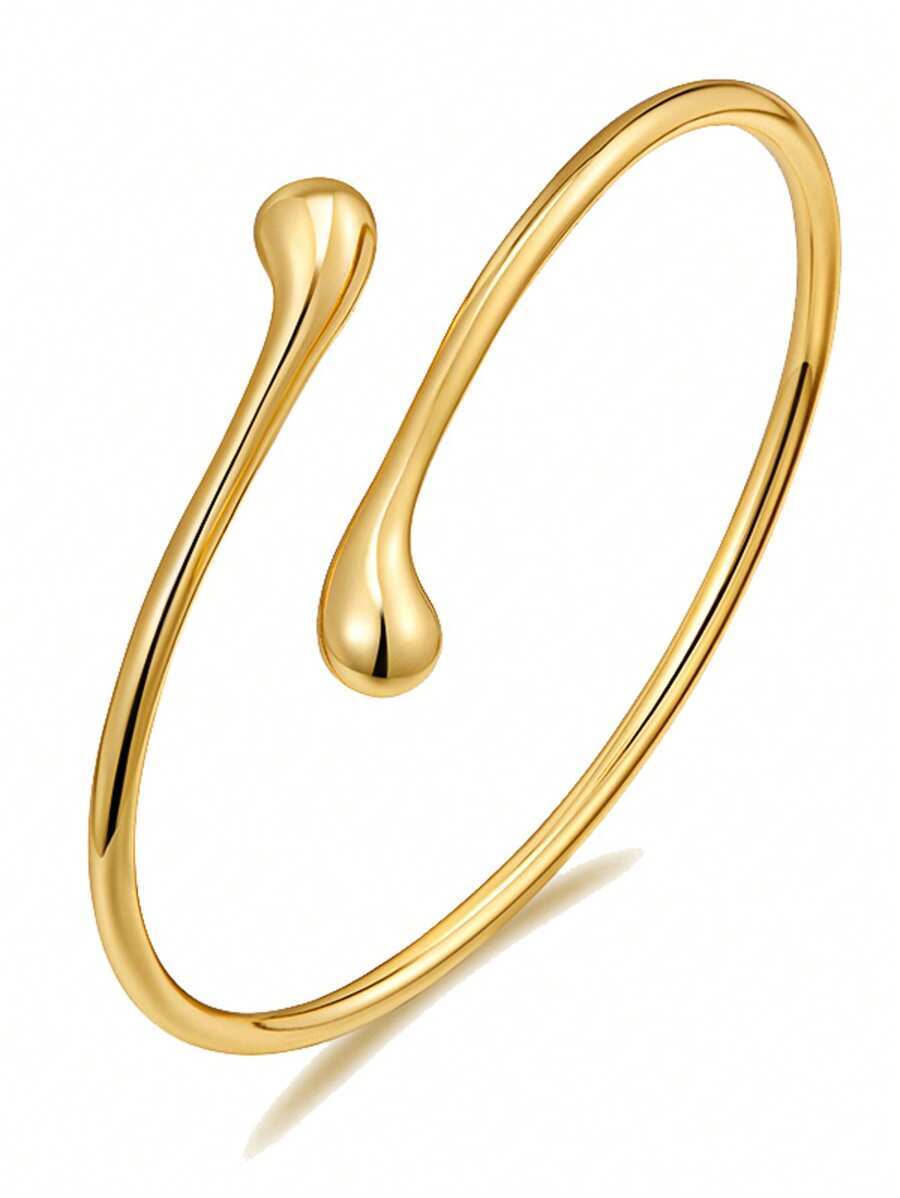 ジュエリー レディース ブレスレット バングル ヨーロッパ&アメリカンスタイル レディース 調整可能 メタル ティアドロップ アー拍卖