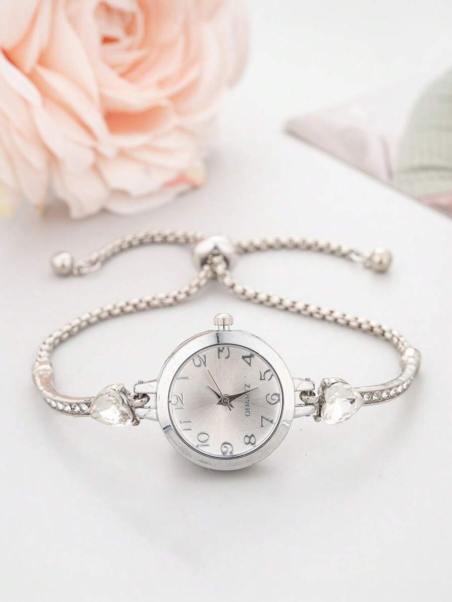 腕時計 レディース クォーツ 2025年新作 カジュアルファッション レディース ブレスレット ウォッチ、小さい可愛いダイヤモンド拍卖