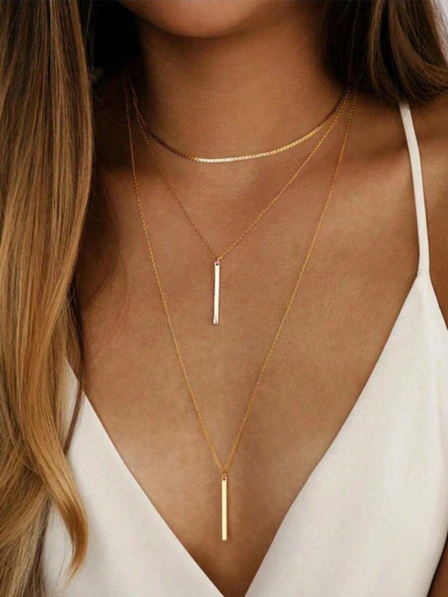 ジュエリー レディース ネックレス レイヤード 1個 ヴィンテージシック ミニマリスト蛇骨マルチレイヤーペンダントネックレス、ホリ拍卖