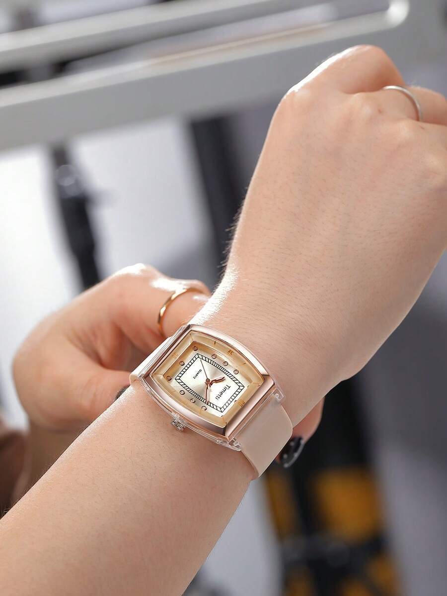 腕時計 レディース クォーツ 1個 女性用ミニマリストファッション 多用途クォーツ式腕時計、デイリーウェアに適しています拍卖