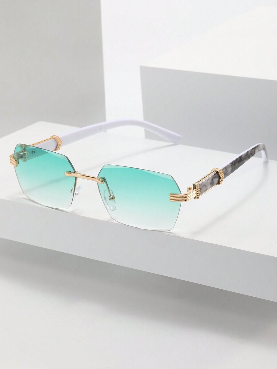 アクセサリー メンズ アイアクセサリー 1個 フレームレス 長方形 メンズ ビンテージファッショングラス アウトドア/旅行 ビーチ拍卖