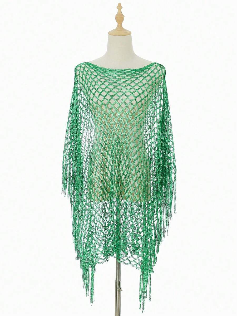 アクセサリー レディース スカーフ 1個 ファッショナブルで多用途な女性用軽量ホロー ニットショール/スカーフ、春夏、ビーチカバー拍卖