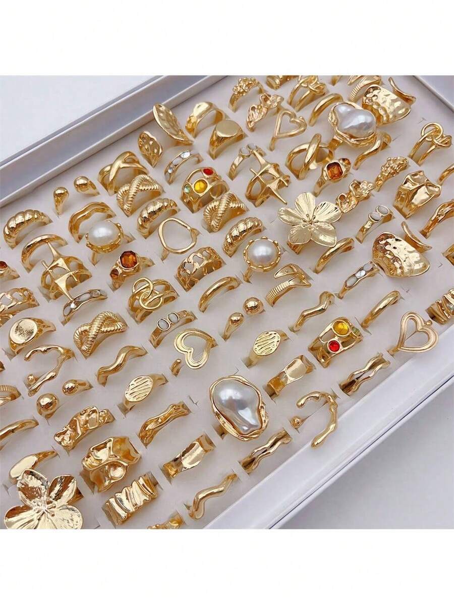 リング レディース セット 20個セット ファッション 輝くバタフライ、スネーク、フラワーリング 女性用メンズ用 スタイリッシュな拍卖