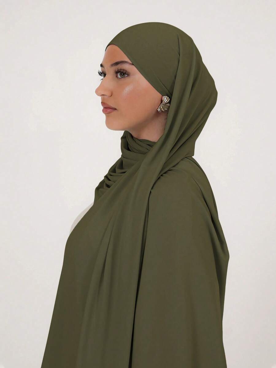 アクセサリー レディース スカーフ 1枚 女性用シンプルクラシックソリッドカラーエレガントカジュアルエッジスカーフ、プレミアム ニ拍卖