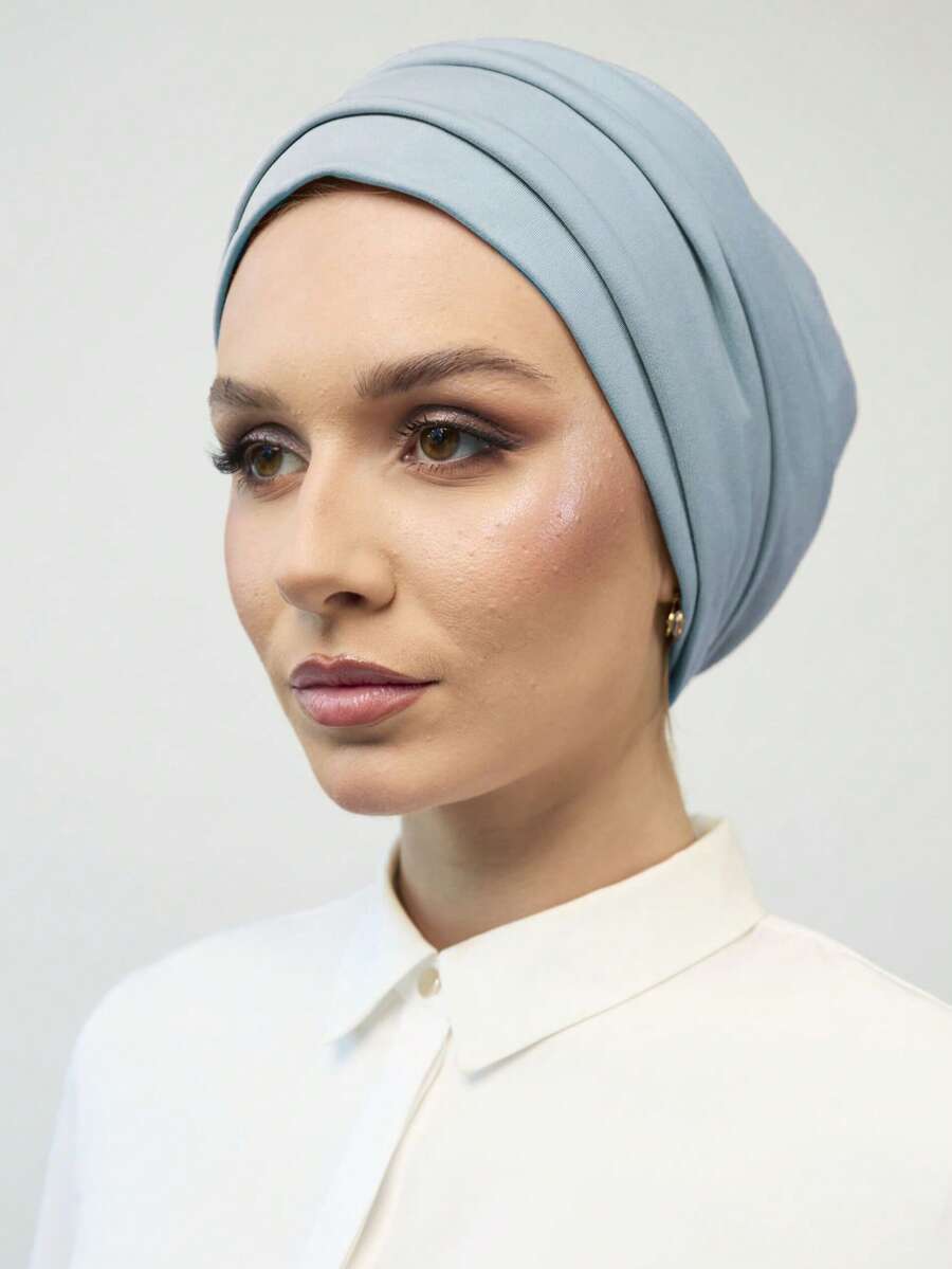 アクセサリー レディース スカーフ 1個 女性用クラシックプリーツ多層ヒジャブキャップアンダースカーフ、ヒジャブ着用に最適、高品質拍卖