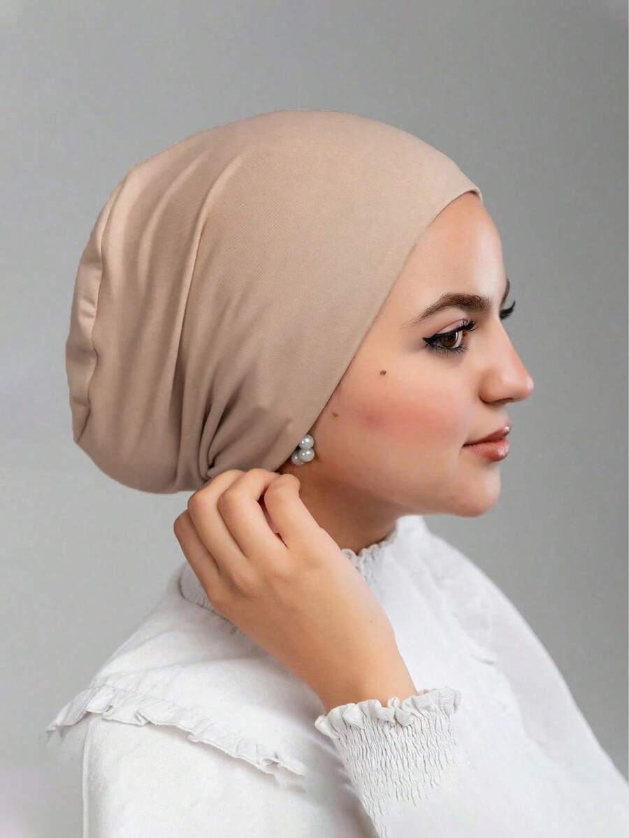 アクセサリー レディース スカーフ 1個 シンプルなファッションソフトターバン ヘアバンド ヒジャブキャップ、女性用ヘッドウェア、拍卖