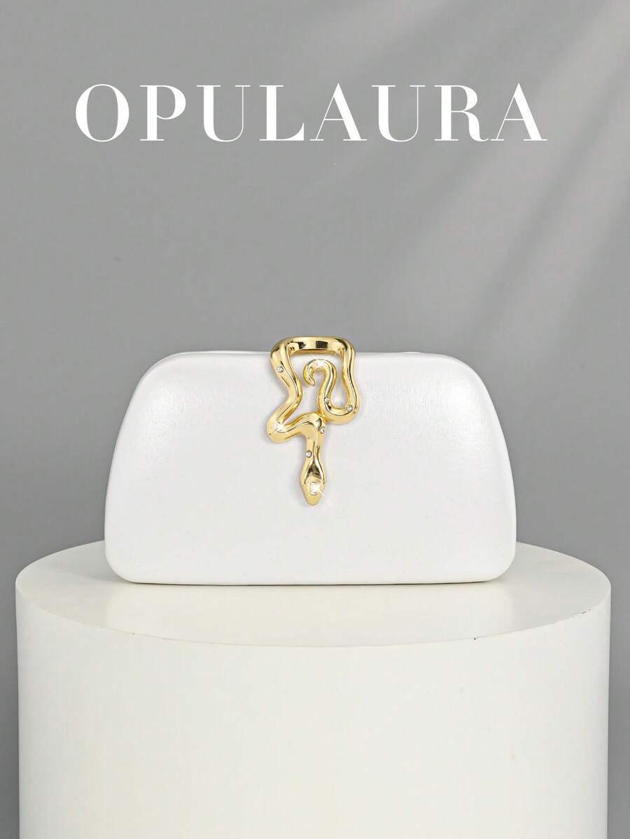 バッグ レディース ドレスバッグ レディース レトロ ファッション ベロア クラッチバッグ、スネーク バックル デザイン、ヨーロッ拍卖