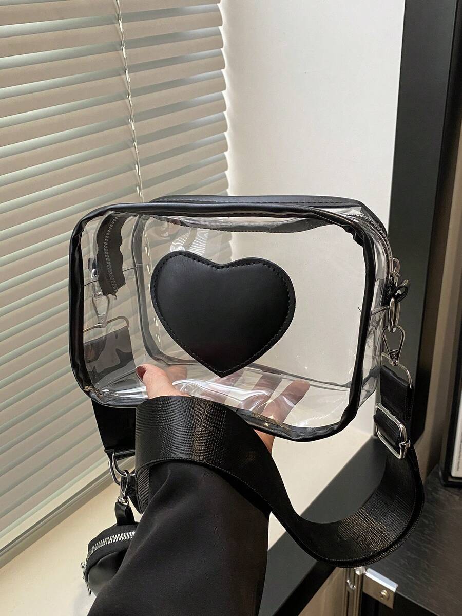 バッグ レディース ショルダーバッグ 2023年新作 透明バッグセット コインケース付き、小さめバッグ、防水透明スクエアバッグ、2拍卖