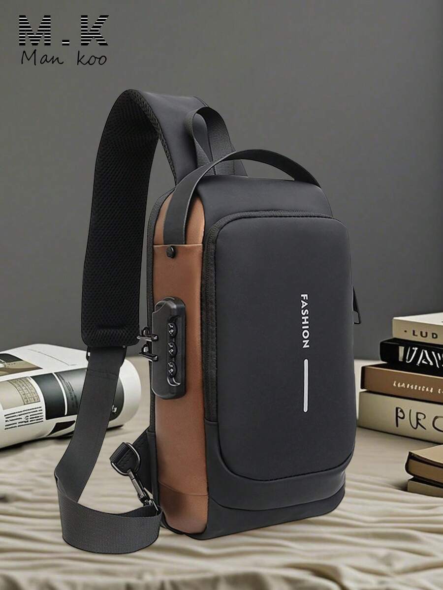 バッグ メンズ ウエストバッグ 高級クロスボディバッグ メンズ、コントラストカラー バイクメッセンジャーバッグ、大容量 拡張可能拍卖