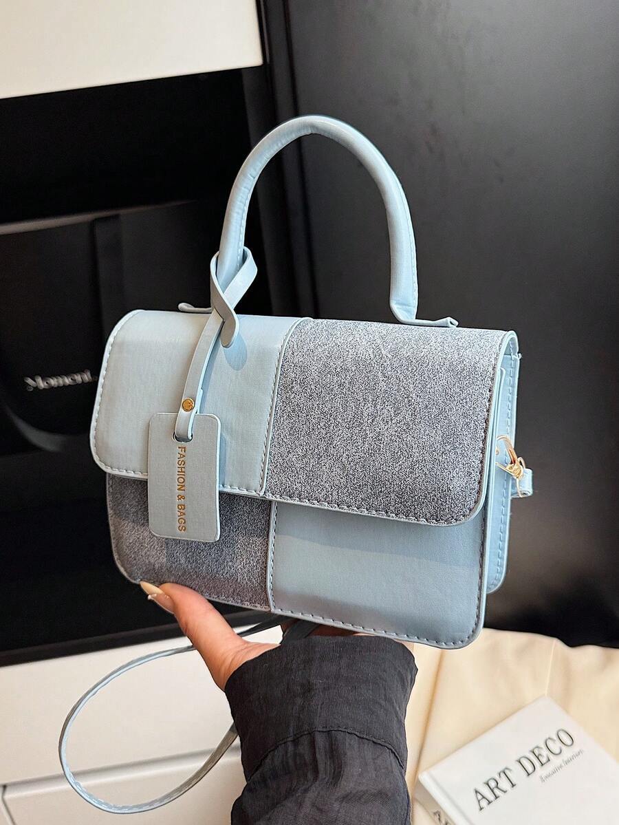 バッグ レディース ハンドバッグ 新作 スタイリッシュ シンプル チェック パッチワーク ショルダーバッグ クロスボディトートバッ拍卖