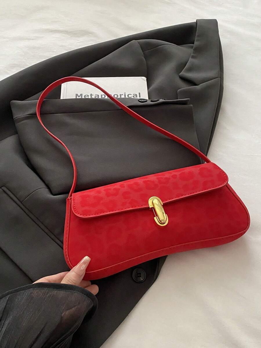 バッグ レディース ショルダーバッグ レディース ビンテージ フェイクオイルレザー フラップ装飾 ワンショルダー アンダーアームバ拍卖