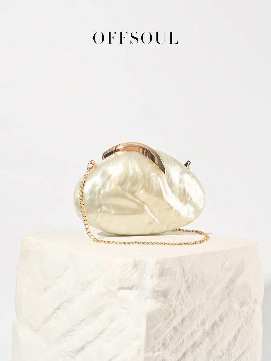 バッグ レディース ドレスバッグ ヨーロッパ・アメリカ風アクリルクラッチバッグ、新作ユニークなかたつむり形ハードシェルボックススタ拍卖