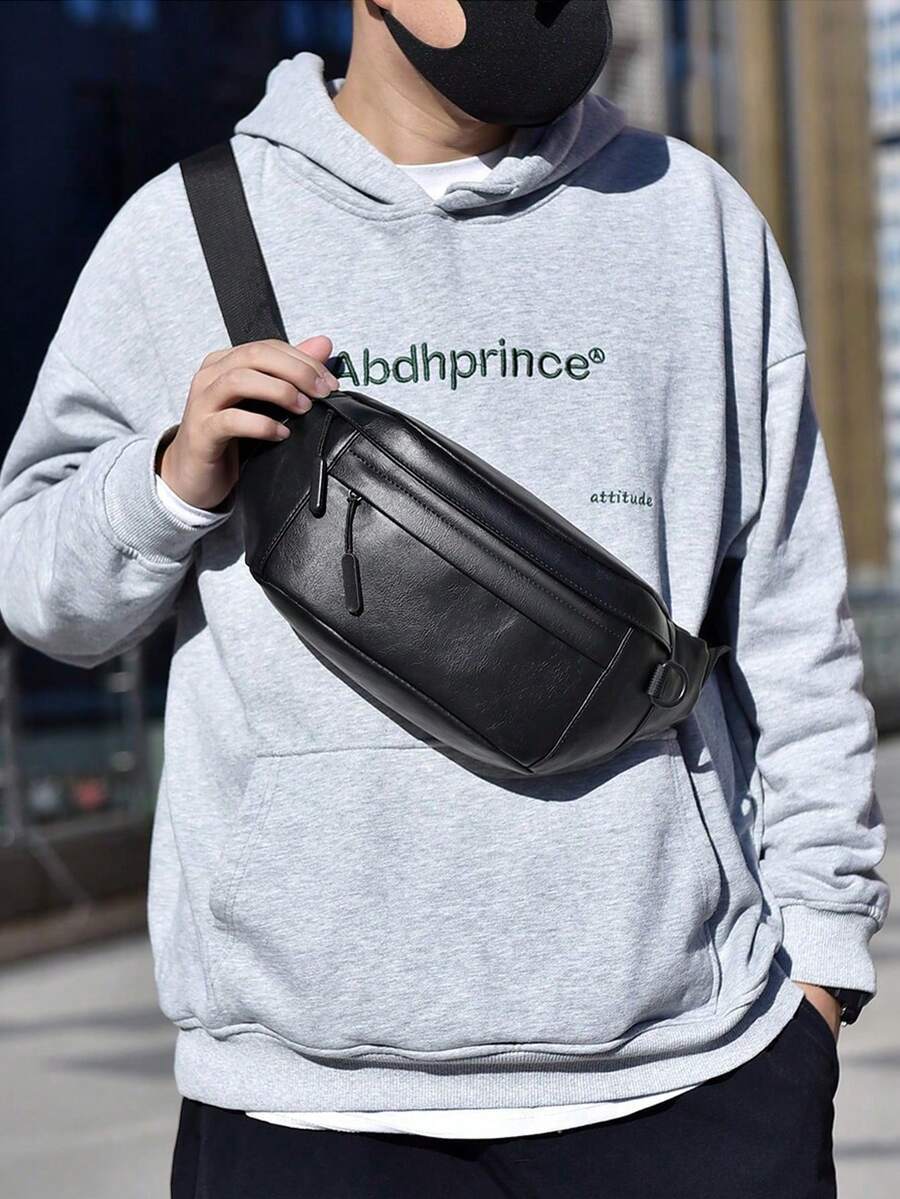 バッグ メンズ ウエストバッグ ソリッドカラー メンズ クロスボディ バッグ デイリー通勤 マルチファンクション ストリート 洗練拍卖