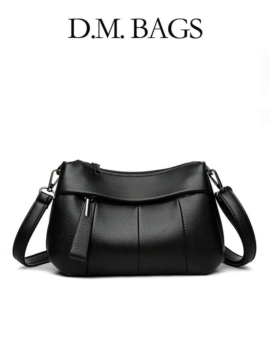 バッグ レディース ショルダーバッグ 新作ファッションカジュアル多機能大容量ミニマリストソリッドカラー多室調整可能ショルダーストラ拍卖