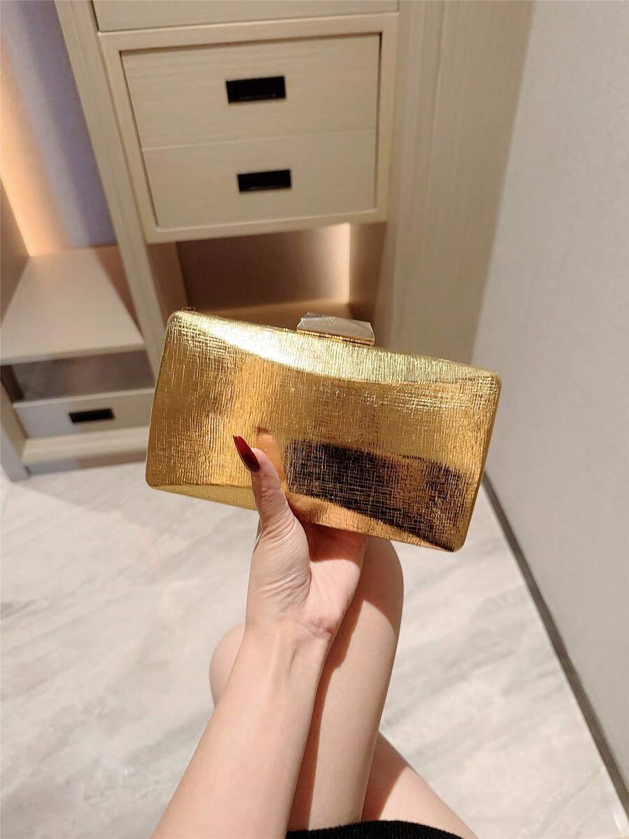 バッグ レディース ドレスバッグ 1個 非対称シェイプ 高級イブニングバッグ、ロマンチックなウェディングクラッチ、チェーンストラッ拍卖