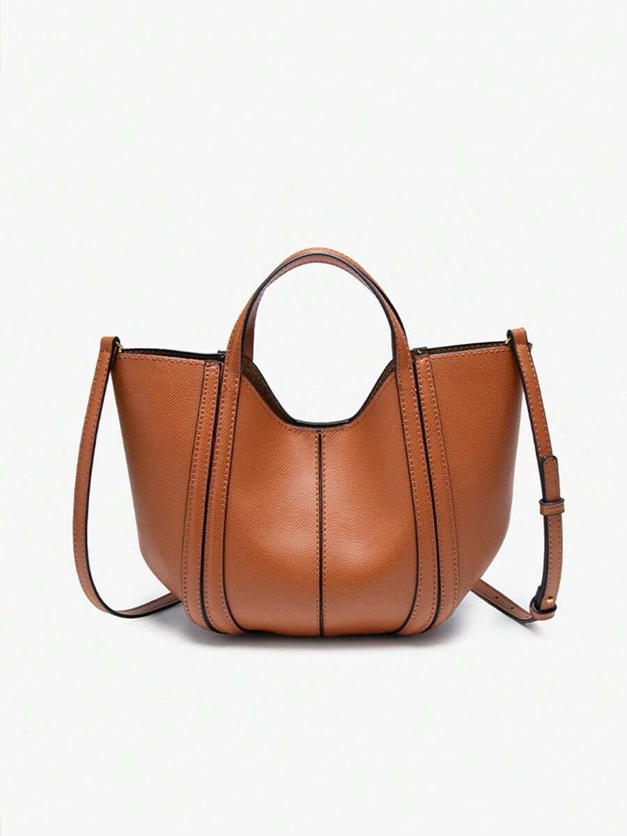 バッグ レディース ショルダーバッグ 2025年秋冬新作 ブラウンミニクロスボディバッグ、バケットバッグ、ショルダーバッグ、ビジネ拍卖