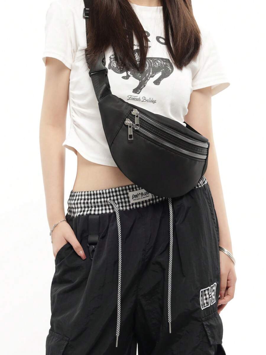 バッグ レディース ウエストバッグ レディース 無地 多機能 撥水 ウエストポーチ/ボディバッグ、ファッショナブルなアウトドアスポ拍卖