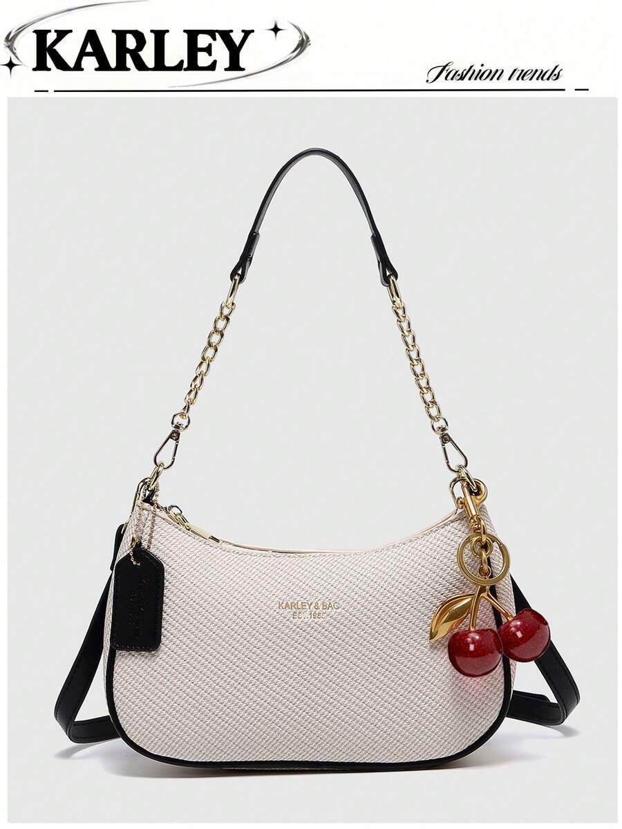 バッグ レディース ショルダーバッグ 2025年新作 ファッションクラシック ワイルドレターパターンデコレーション デザイン 無地拍卖