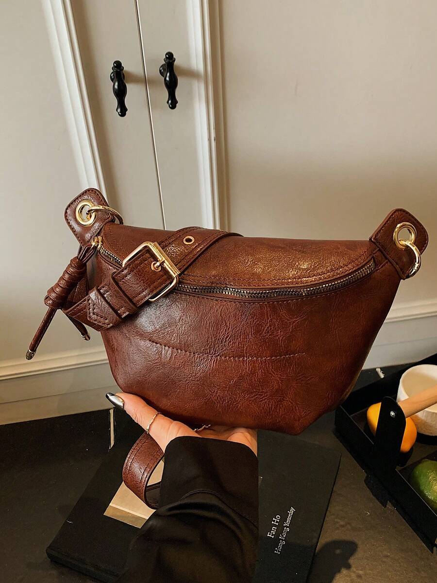 バッグ レディース ウエストバッグ レディースファッションチェーンチェストバッグ、PU素材、ジッパー開閉、携帯電話を入れられる便利拍卖