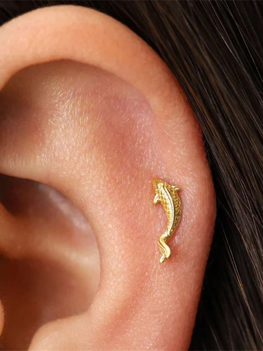 ジュエリー レディース イヤーアクセサリー 1個 小さな 925スターリングシルバー カーティレッジ ヘリックス ピアシング スタ拍卖