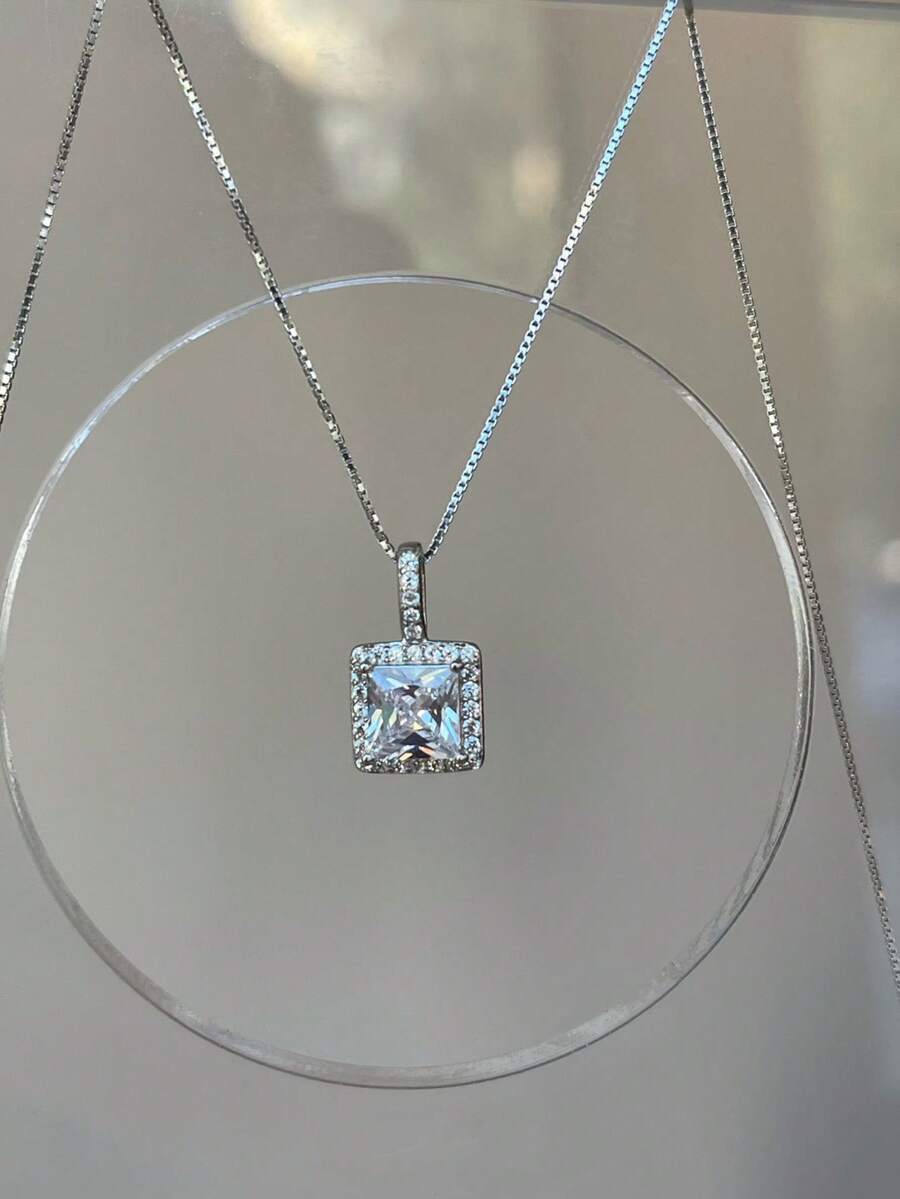 ジュエリー レディース ネックレス ペンダント 女性への彼女の誕生日プレゼントに最適な、洗練された優雅なS925スターリングシルバ拍卖