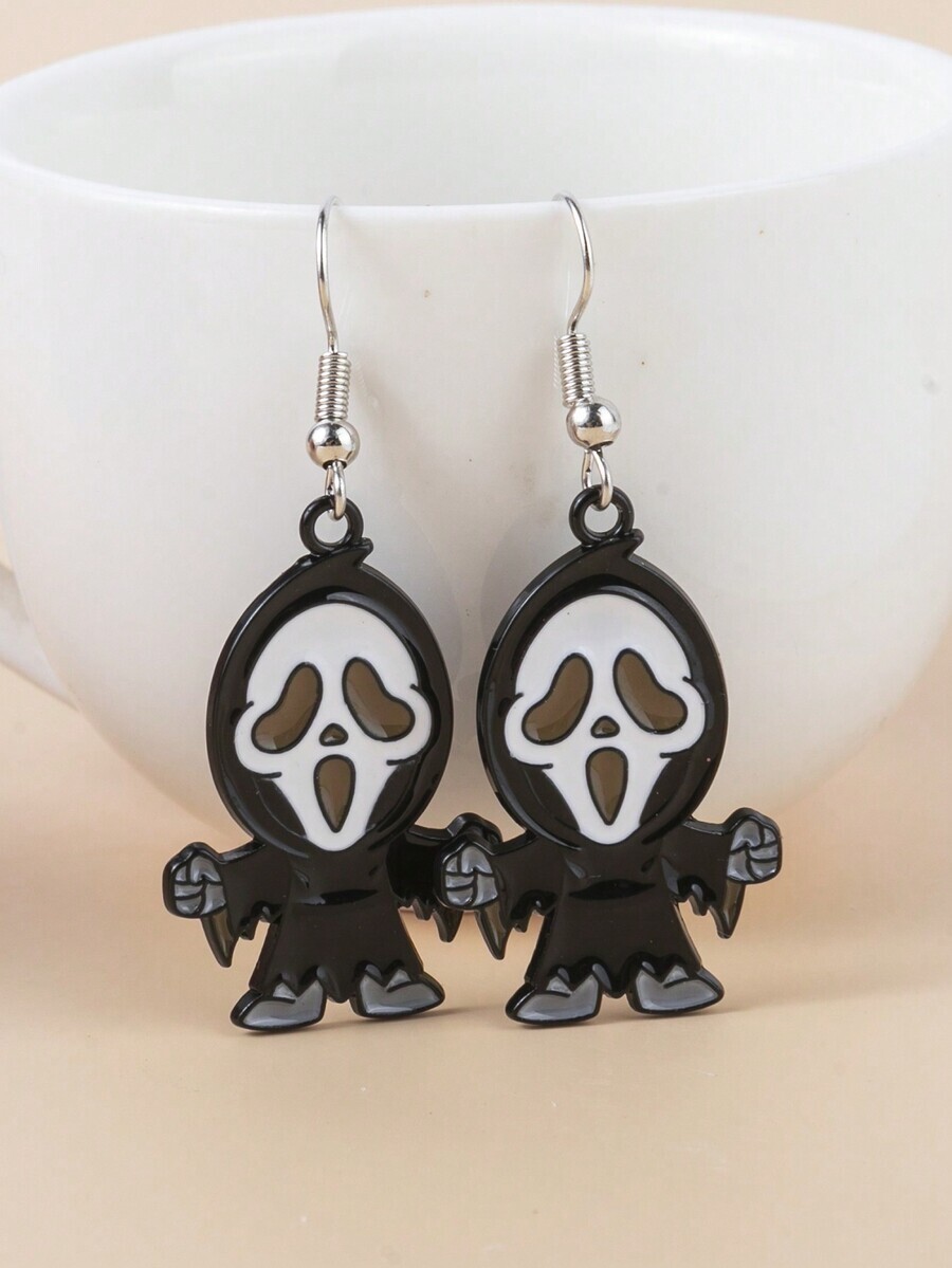 ジュエリー レディース イヤーアクセサリー ハロウィーン ドリップオイル ペンダントピアス、ホラームービー スクリーム 道化師 ゴ拍卖