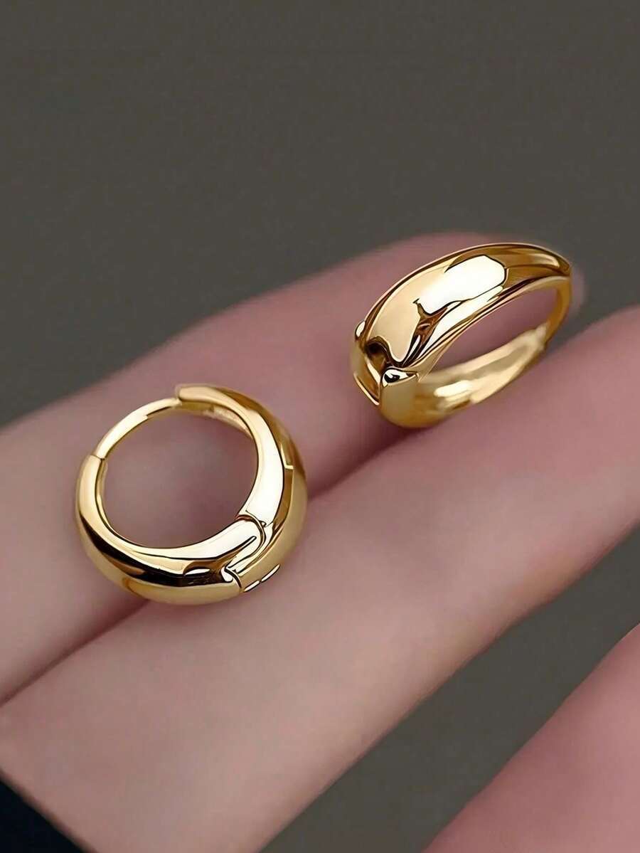 ジュエリー レディース イヤーアクセサリー 女性用エレガントミニマリストバーサタイルプチフープピアス1ペア、デイリーコミューターに拍卖