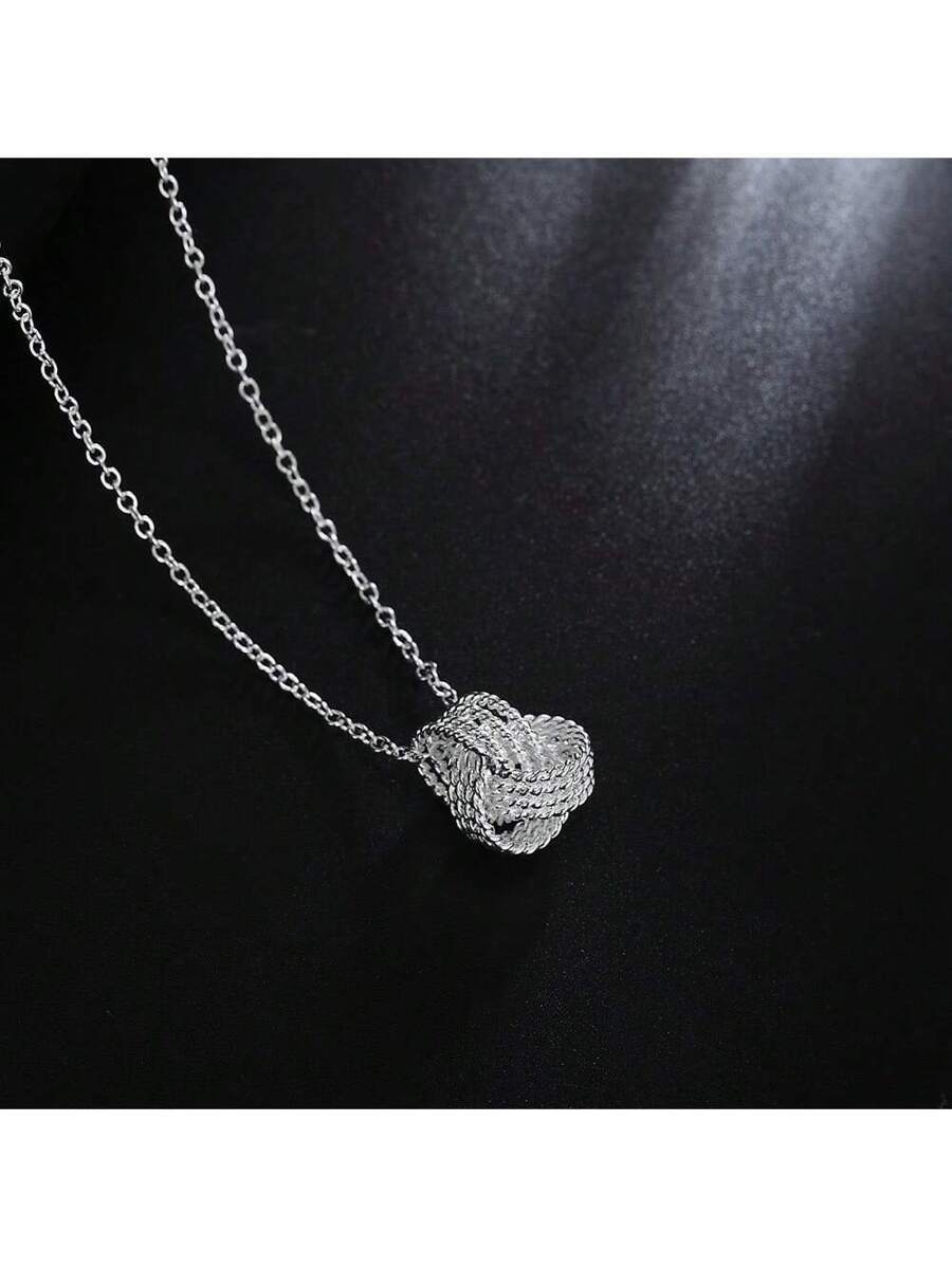 ジュエリー レディース ネックレス ペンダント 女性用 925スターリングシルバー可愛いボールネックレス、ファッション、パーティー拍卖