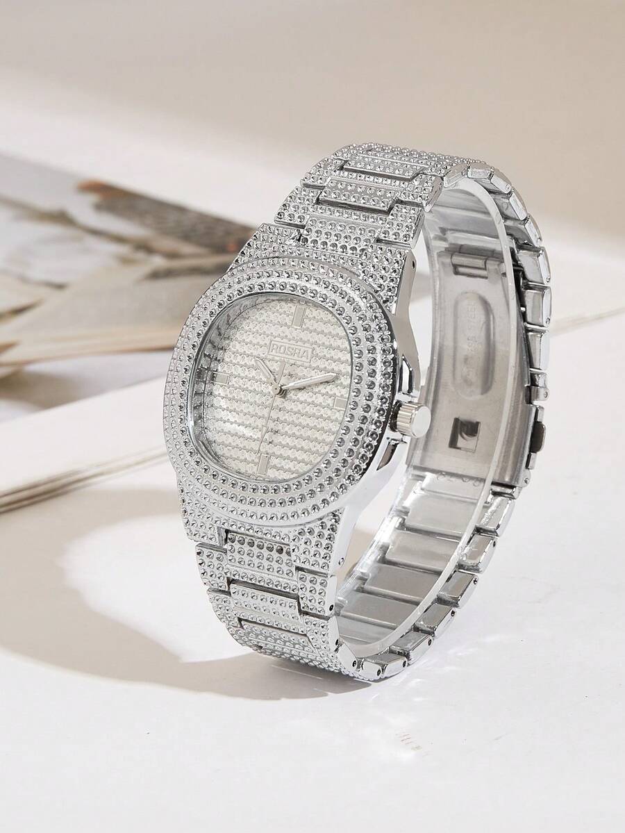 腕時計 メンズ クォーツ 最新アップグレード版は現在最高品質で、アップグレード料金の値上がりはありません。ダイヤモンド付き正方形ダ拍卖