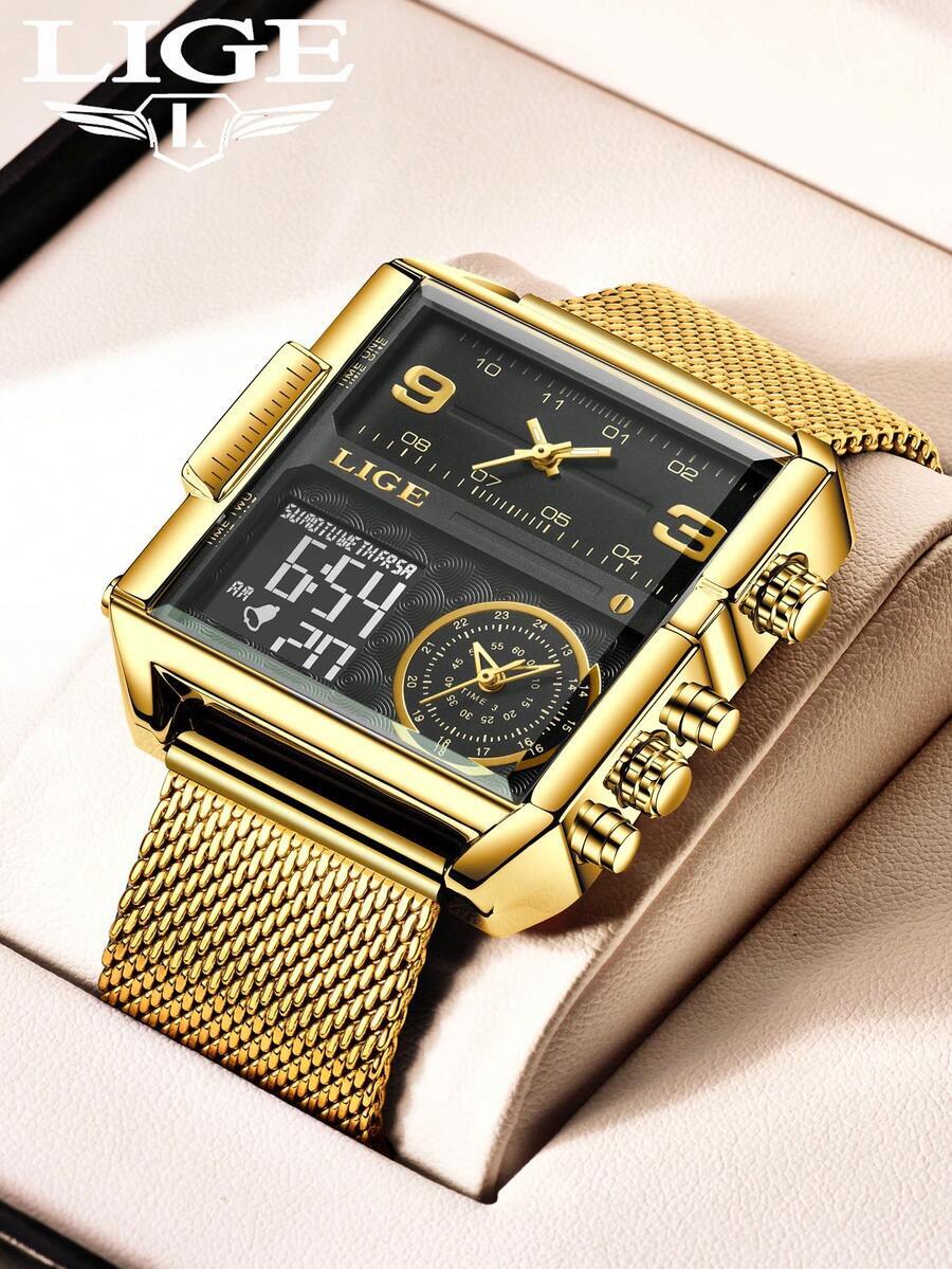 腕時計 メンズ デジタル メンズデジタル腕時計、父の日、バレンタインデーのギフトに最適拍卖