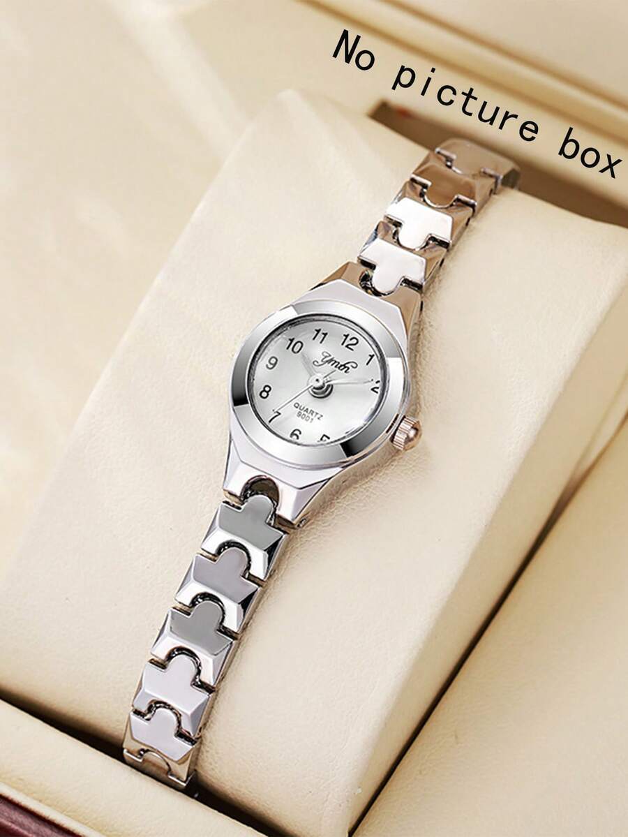 腕時計 レディース クォーツ 1個 エレガントなファッション数字ダイヤル小麦ステンレスバンド クォーツ レディース腕時計、デイリー拍卖