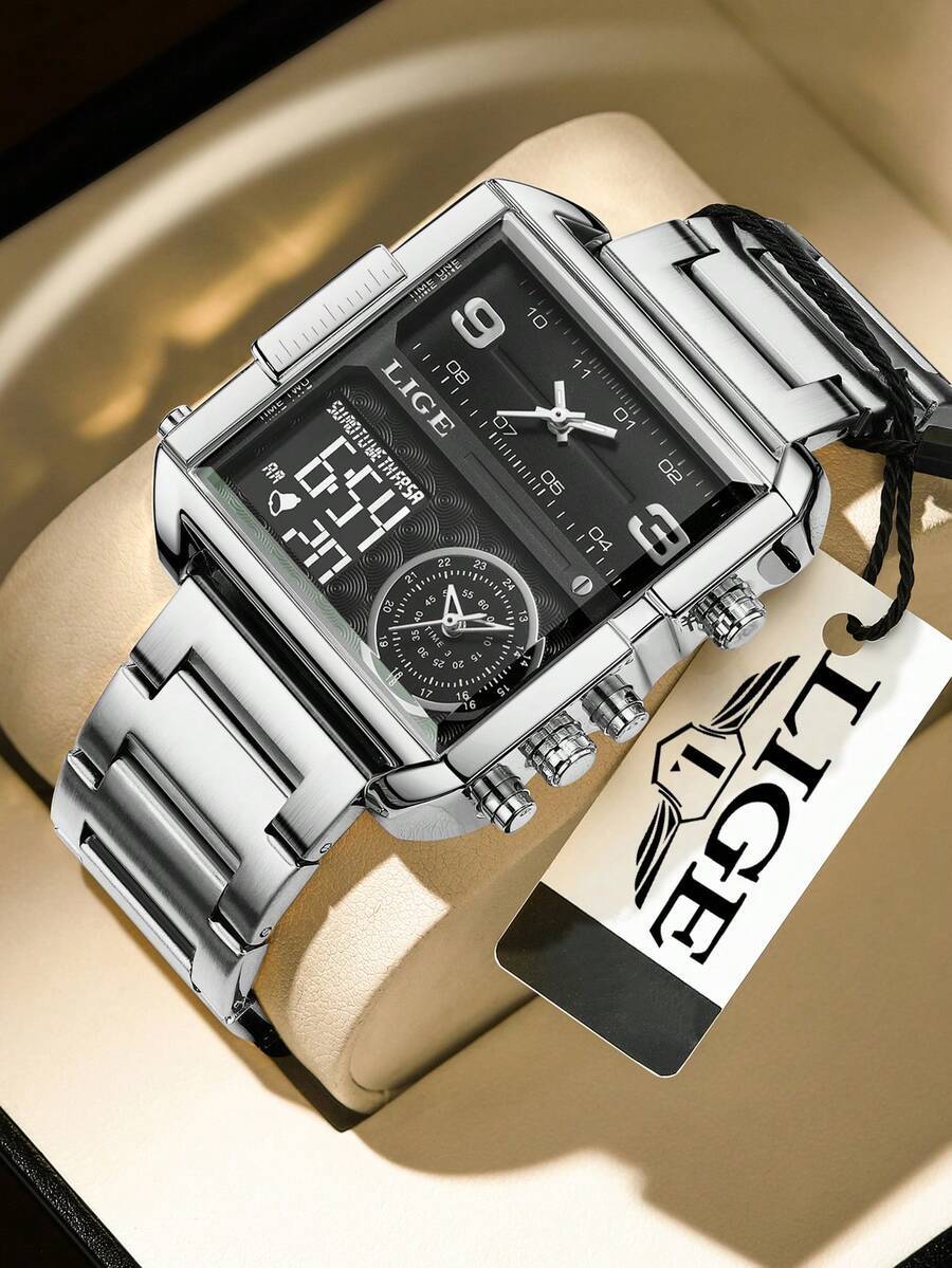 腕時計 メンズ デジタル 高級ビジネスメンズ腕時計、ゴールドヴィンテージビジネスメンズ腕時計、トップブランド高級時計、メンズ腕時計拍卖