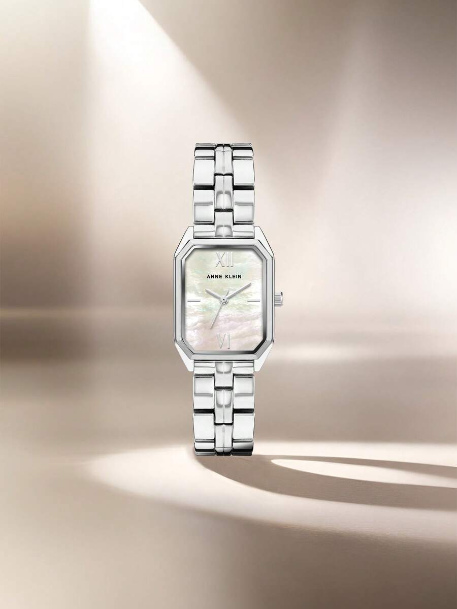 腕時計 レディース クォーツ レディース シルバー クォーツ ブレスレットウォッチ スクエア アナログウォッチ レディース エレガ拍卖