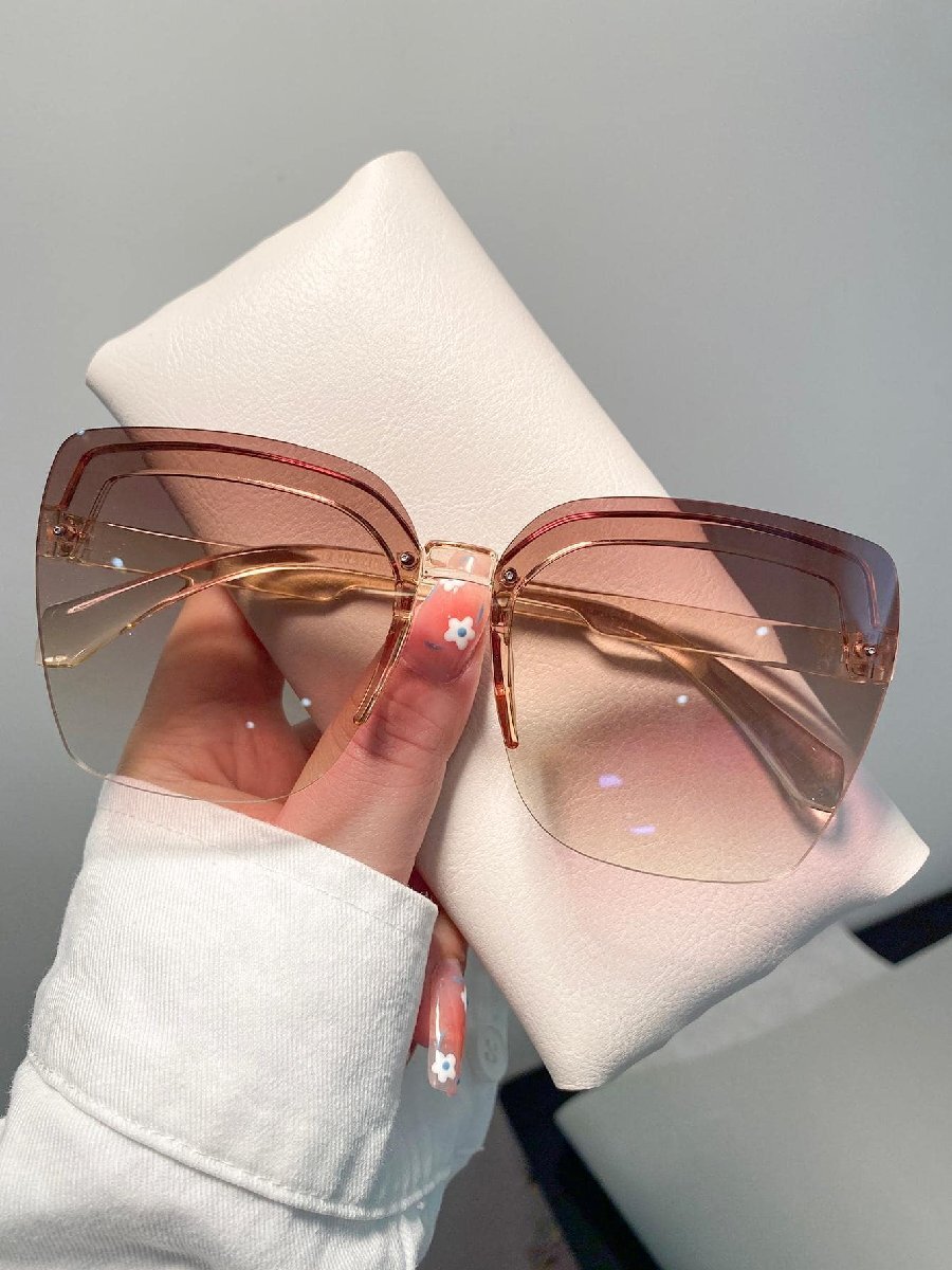 アクセサリー レディース アイアクセサリー 1ペア 90年代スタイル レディース オンブレ レンズ ボヘミアンファッショングラス、拍卖